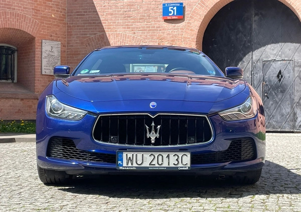 Maserati Ghibli cena 145000 przebieg: 74000, rok produkcji 2015 z Warszawa małe 106